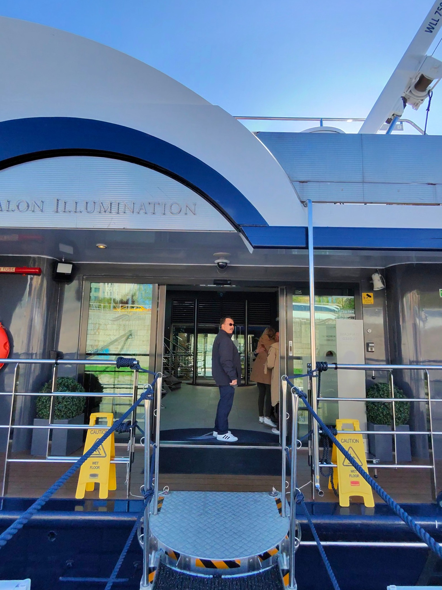 Lloyd boarding Avalon Illumination